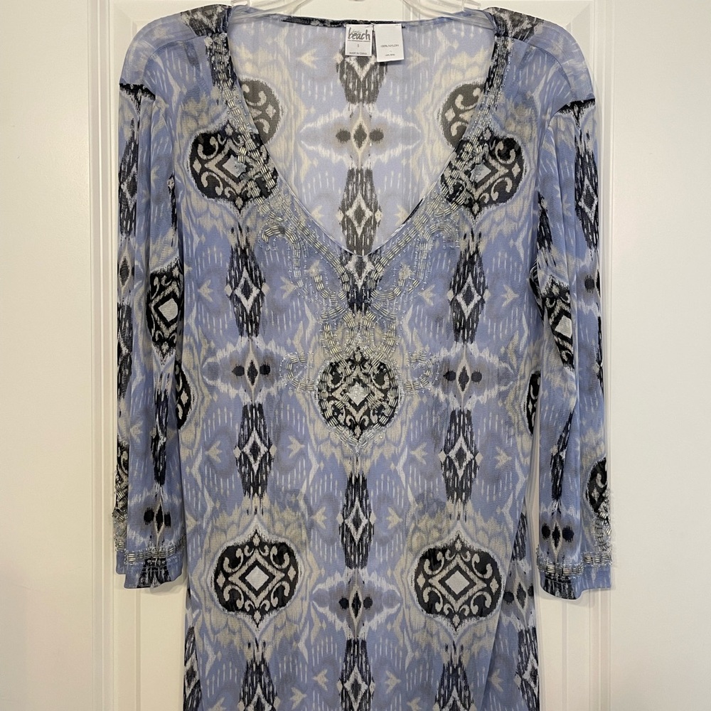 Beach coverup with sequins